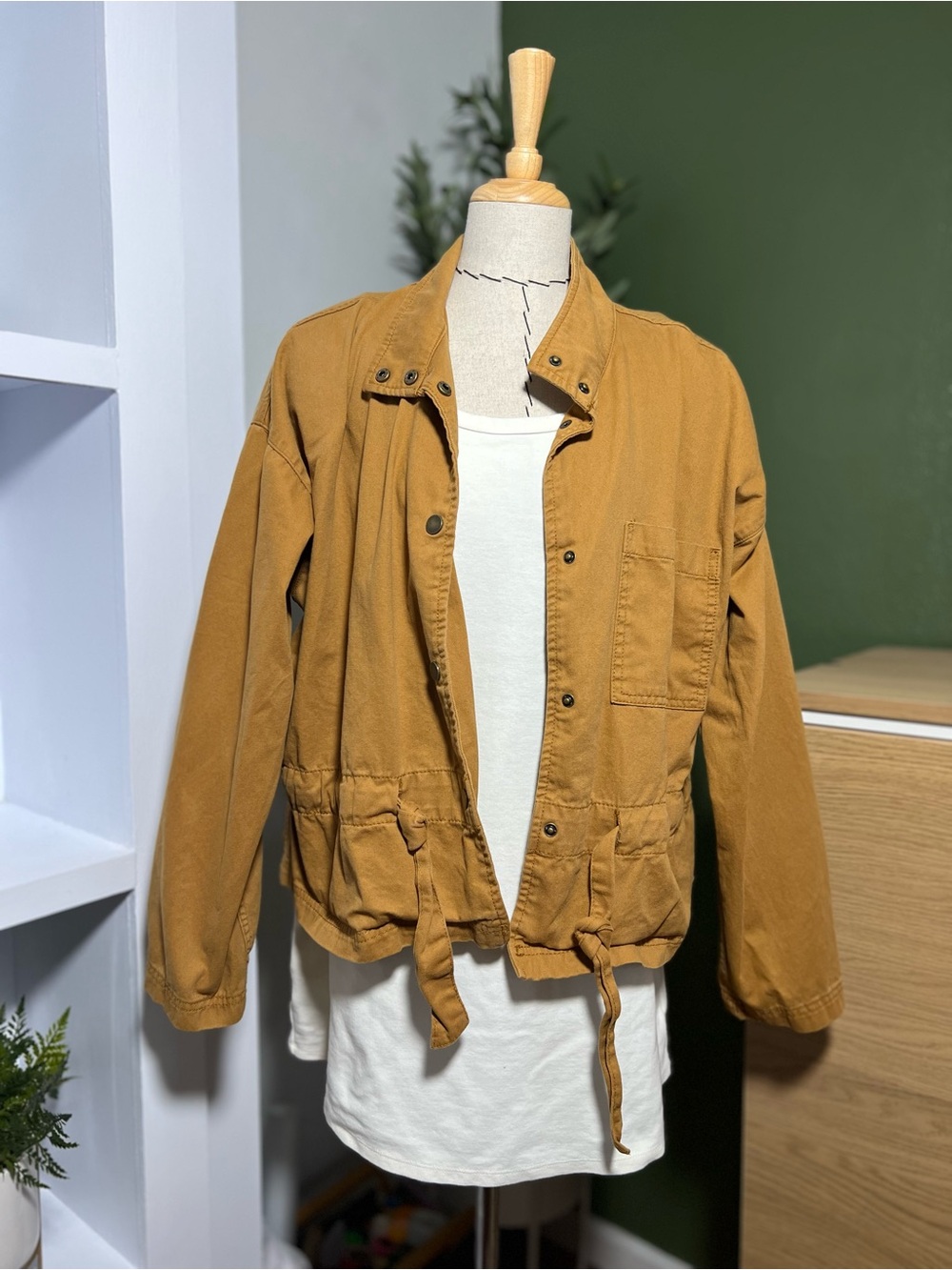 a loves a Mustard Cotton Utility Jacket M